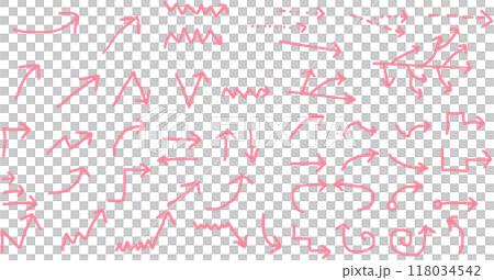 矢印のイラストセット 118034542