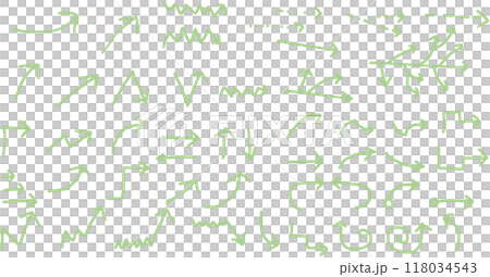 矢印のイラストセット 118034543
