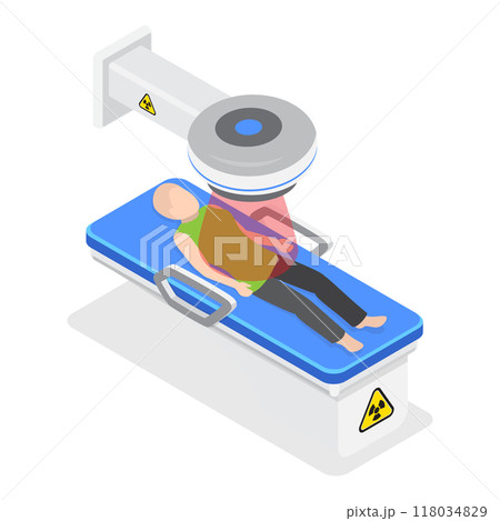 3D Isometric Flat  Illustration of Oncology. Item 1 118034829