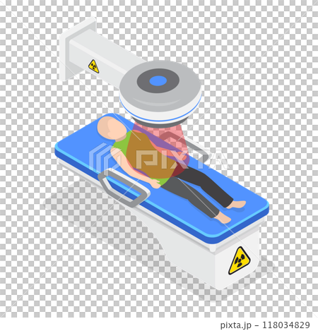 3D Isometric Flat  Illustration of Oncology. Item 1 118034829