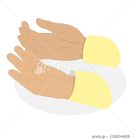 3D Isometric Flat  Set of Muslim Islam Items and People. Item 2 118034888