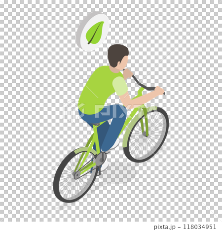 3D Isometric Flat Illustration of Sustainable Transport. Item 3 3D Isometric Flat Illustration of Sustainable Transport. Item 3 118034951