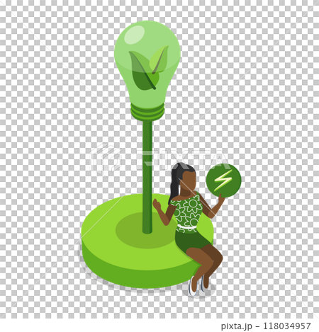 3D Isometric Flat  Illustration of Climate Change. Item 4 118034957