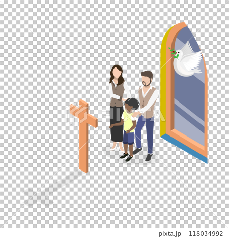 3D Isometric Flat Set of Faith And Religion. Item 2 3D Isometric Flat Set of Faith And Religion. Item 2 118034992