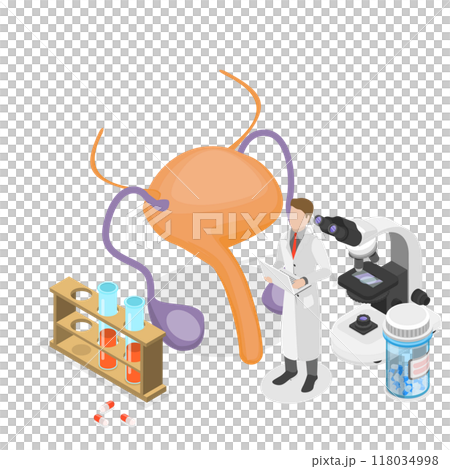 3D Isometric Flat Set of Gynecologist, Dentist, Optometrist And Andrologist. Item 1 3D Isometric Flat Set of Gynecologist, Dentist, Optometrist And Andrologist. Item 1 118034998