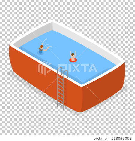 3D Isometric Flat Set of Aquapark Scenes. Item 1 3D Isometric Flat Set of Aquapark Scenes. Item 1 118035002