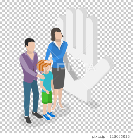3D Isometric Flat  Illustration of CSR - Corporate Social Responsibility. Item 2 118035036