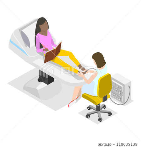 3D Isometric Flat  Illustration of Cosmetology. Item 2 118035139