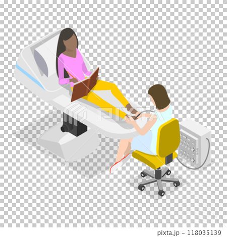 3D Isometric Flat  Illustration of Cosmetology. Item 2 118035139