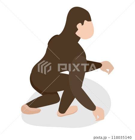 3D Isometric Flat  Illustration of Darwin Theory. Item 2 118035140