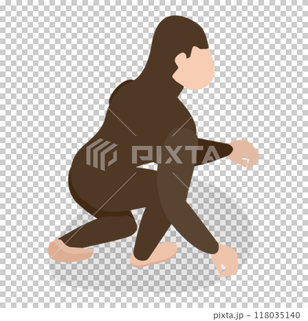 3D Isometric Flat  Illustration of Darwin Theory. Item 2 118035140