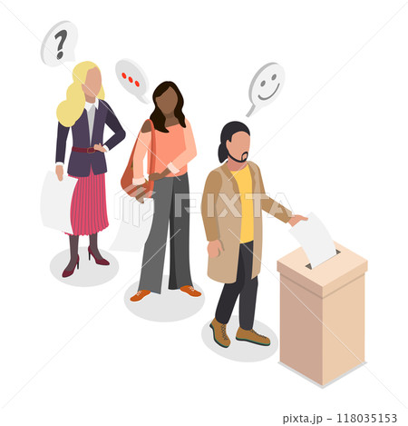 3D Isometric Flat Illustration of Political...のイラスト素材 [118035153] - PIXTA