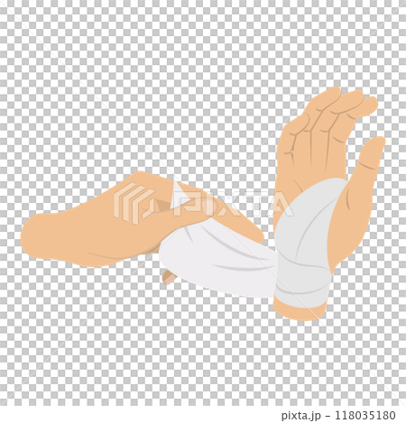 3D Isometric Flat  Illustration of First Aid For Trauma. Item 5 118035180