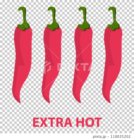 3D Isometric Flat Set of Hot Chili Peppers. Item 1 3D Isometric Flat Set of Hot Chili Peppers. Item 1 118035202