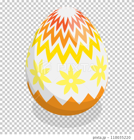 3D Isometric Flat  Illustration of Easter Eggs. Item 6 3D Isometric Flat  Illustration of Easter Eggs. Item 6 118035220