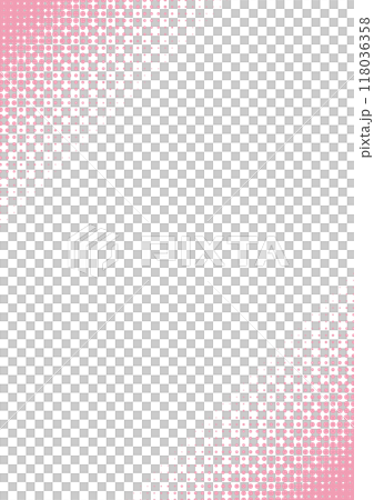 半色調垂直粉紅角 半色調垂直粉紅角 118036358