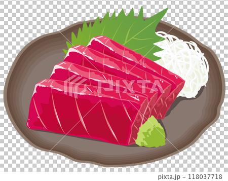 まぐろの刺身 118037718