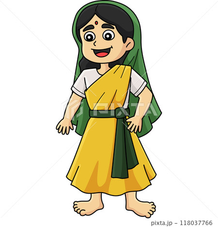 Diwali Sita Cartoon Colored Clipart Illustration Diwali Sita Cartoon Colored Clipart Illustration 118037766