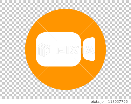 Simple video icon illustration material 118037796