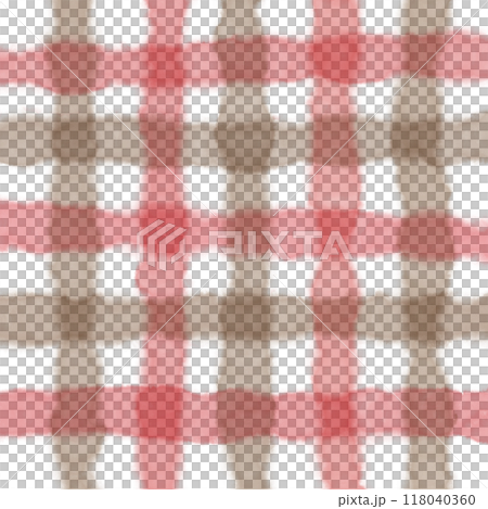 Red Brown Gingham Check Hand Drawn Background Overlay Red Brown Gingham Check Hand Drawn Background Overlay 118040360