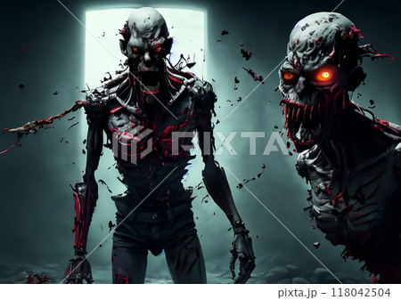 ゾンビになったサイボーグ戦士 118042504