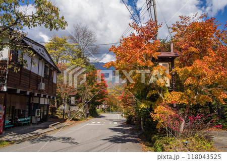 奥飛騨温泉郷「福地温泉」の秋 奥飛騨温泉郷「福地温泉」の秋 118043525