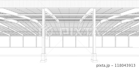3D illustration of building project 3D illustration of building project 118043913