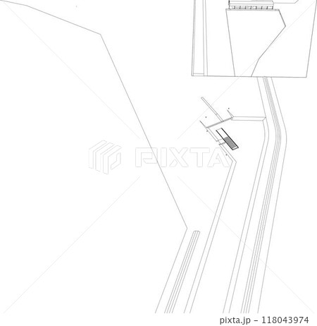 3D illustration of building project 3D illustration of building project 118043974