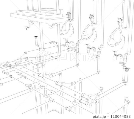 3D illustration of building project 118044088