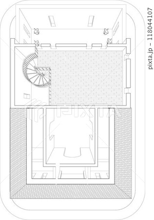3D illustration of building project 3D illustration of building project 118044107