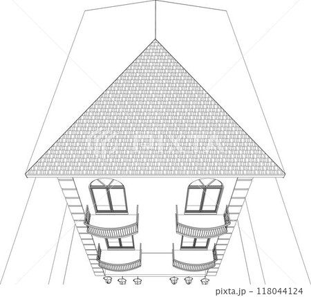 3D illustration of building project 118044124
