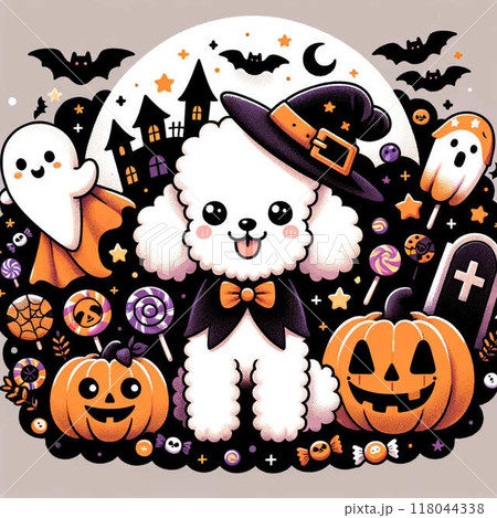 ハロウィン背景フレーム壁紙,カボチャ,ハロウィン、 118044338