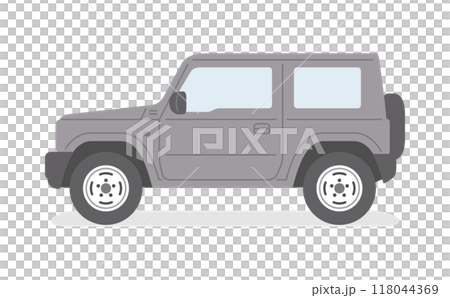 Simple four-wheel drive vehicle/SUV illustration material Simple four-wheel drive vehicle/SUV illustration material 118044369