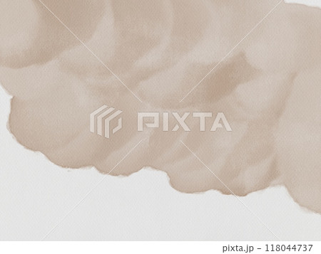 Watercolor brown beige gray dull fall winter autumn quality texture background wallpaper minimalistic shape paper ink 118044737