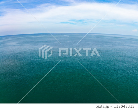Nature view Beautiful clouds blue sky over sea in high season at Phuket Thailand 118045313