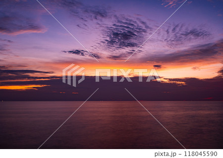 Sunset sky, Nature beautiful Light Sunset or sunrise over sea, Colorful dramatic majestic scenery sky,Amazing clouds and waves in sunset sky nature light cloud background Sunset sky, Nature beautiful Light Sunset or sunrise over sea, Colorful dramatic majestic scenery sky,Amazing clouds and waves in sunset sky nature light cloud background 118045590
