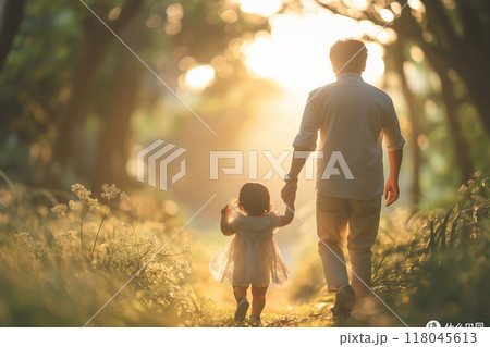 笑顔の親子 パパと子供11 AI生成画像 笑顔の親子 パパと子供11 AI生成画像 118045613