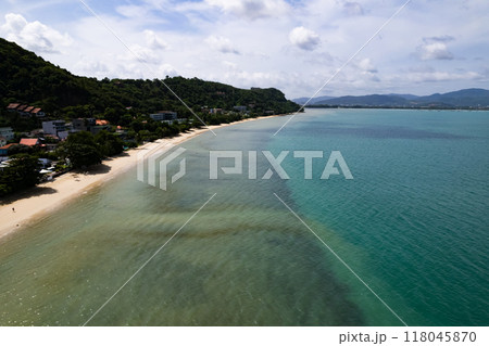 Beautiful sea in summer day Good weather day sunny sky landscape,High angle view ocean background Beautiful sea in summer day Good weather day sunny sky landscape,High angle view ocean background 118045870