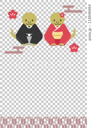 Year of the Snake greeting New Year's card template Year of the Snake greeting New Year's card template 118046064