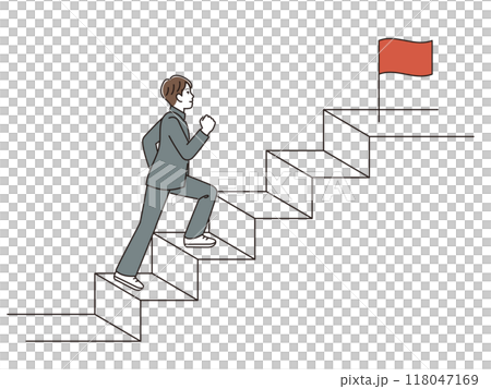 國中男孩爬樓梯 118047169