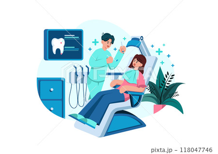 Healthcare and Medical Illustration concept. Flat illustration isolated on white background 118047746