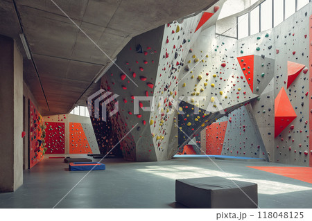 モダンなボルダリングジム 118048125