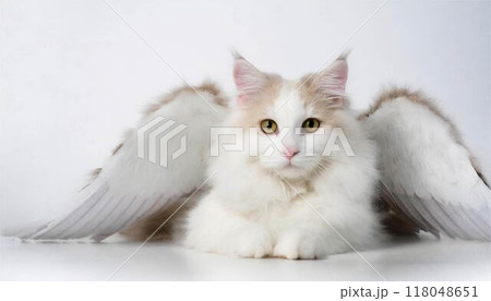 猫　ねこ　ネコ　天使　かわいい　壁紙 118048651