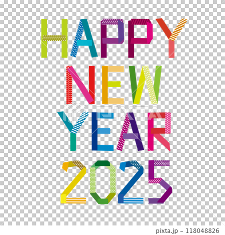 2025年新年快樂多彩 118048826