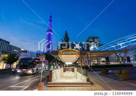 名古屋市中区・栄 セントラルパーク 名古屋市営地下鉄 栄駅出入り口 名鉄栄町駅 9B 夜景 名古屋市中区・栄 セントラルパーク 名古屋市営地下鉄 栄駅出入り口 名鉄栄町駅 9B 夜景 118048994
