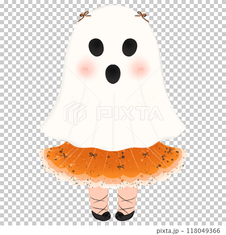 Adorable Halloween Characters: Ghosts, Witches, Pumpkins, and Spooky Scenes with Cute Costumes, Trick-or-Treat Buckets, Haunted Houses, and Black Cats for a Whimsical Halloween Collection 118049366