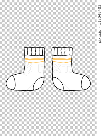 Yellow line socks 118049483