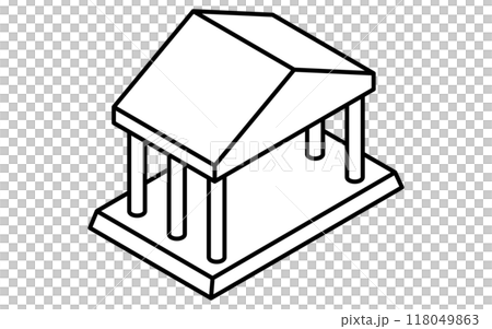 藝術博物館、銀行、博物館寺廟風格建築、目標、目標成就、目標業務圖標、等距圖標 118049863