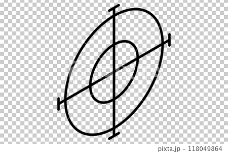 槍瞄準器、目標、目標成就、目標業務圖示、等軸圖 槍瞄準器、目標、目標成就、目標業務圖示、等軸圖 118049864