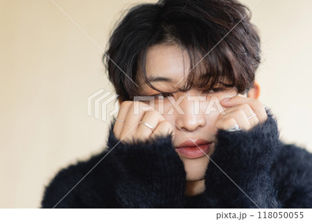 若い男性ポートレート　ビューティーイメージ若い男性ポートレート　ビューティーイメージ 118050055